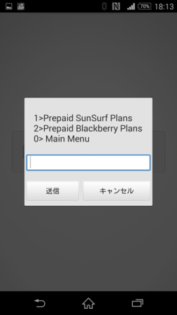 1 Prepaid SunSurf Plansを選択